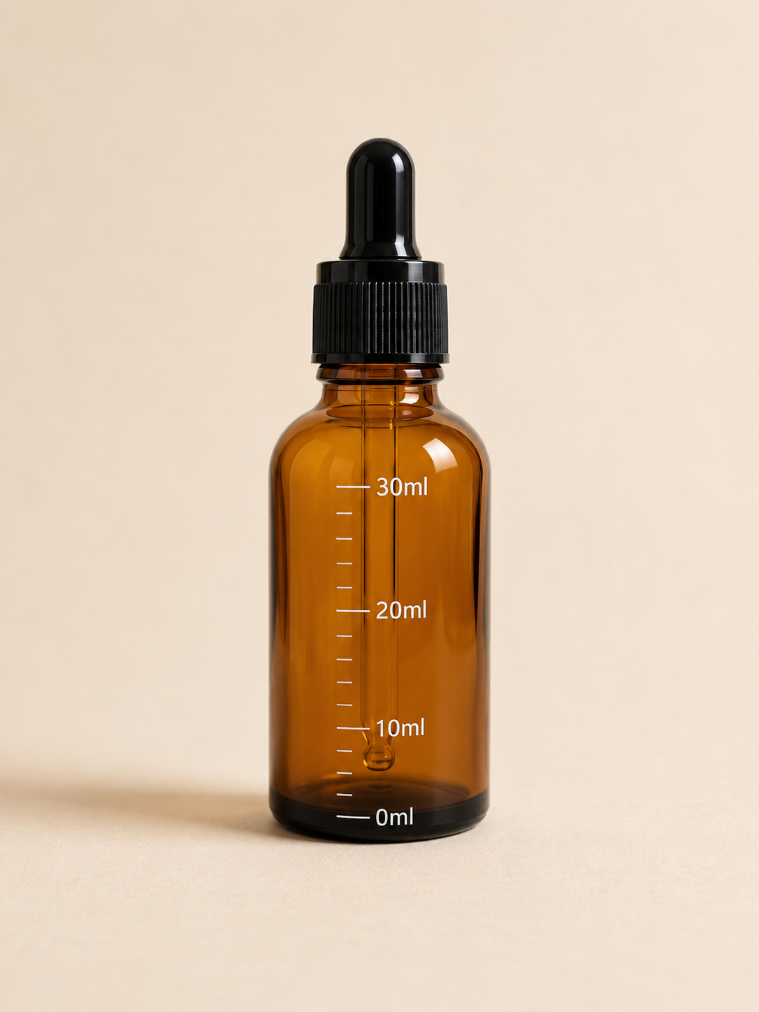 Flacon gradué compte gouttes en verre 30 ml