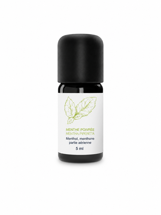 Huile Essentielle de Menthe poivrée 100% Bio et Artisanal - ESSENCIAGUA