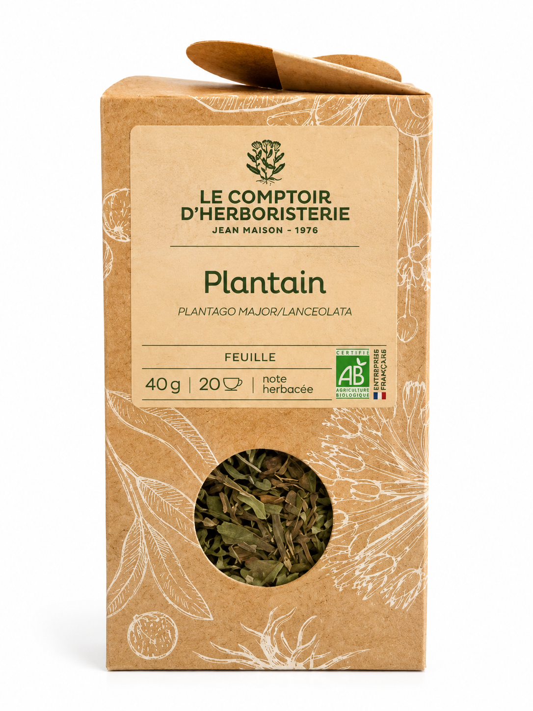 Tisane de plantain bio -Le comptoir d'Herboristerie-