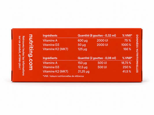 nuADK Vitamine D3 gouttes - NUTRITING